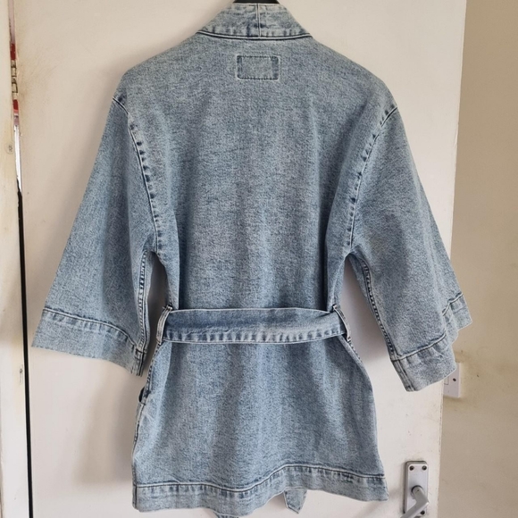 Trussardi jeans denim diamonte Embossed kimono. Size 42 uk 10/12 - Picture 2 of 7